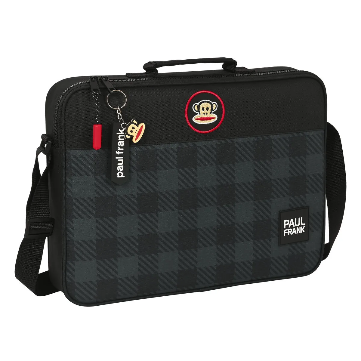 Borsa per la scuola Paul Frank Campers Nero (38 x 28 x 6 cm)