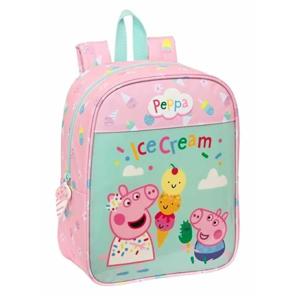 Zaino Scuola Peppa Pig Ice cream Rosa 22 x 27 x 10 cm