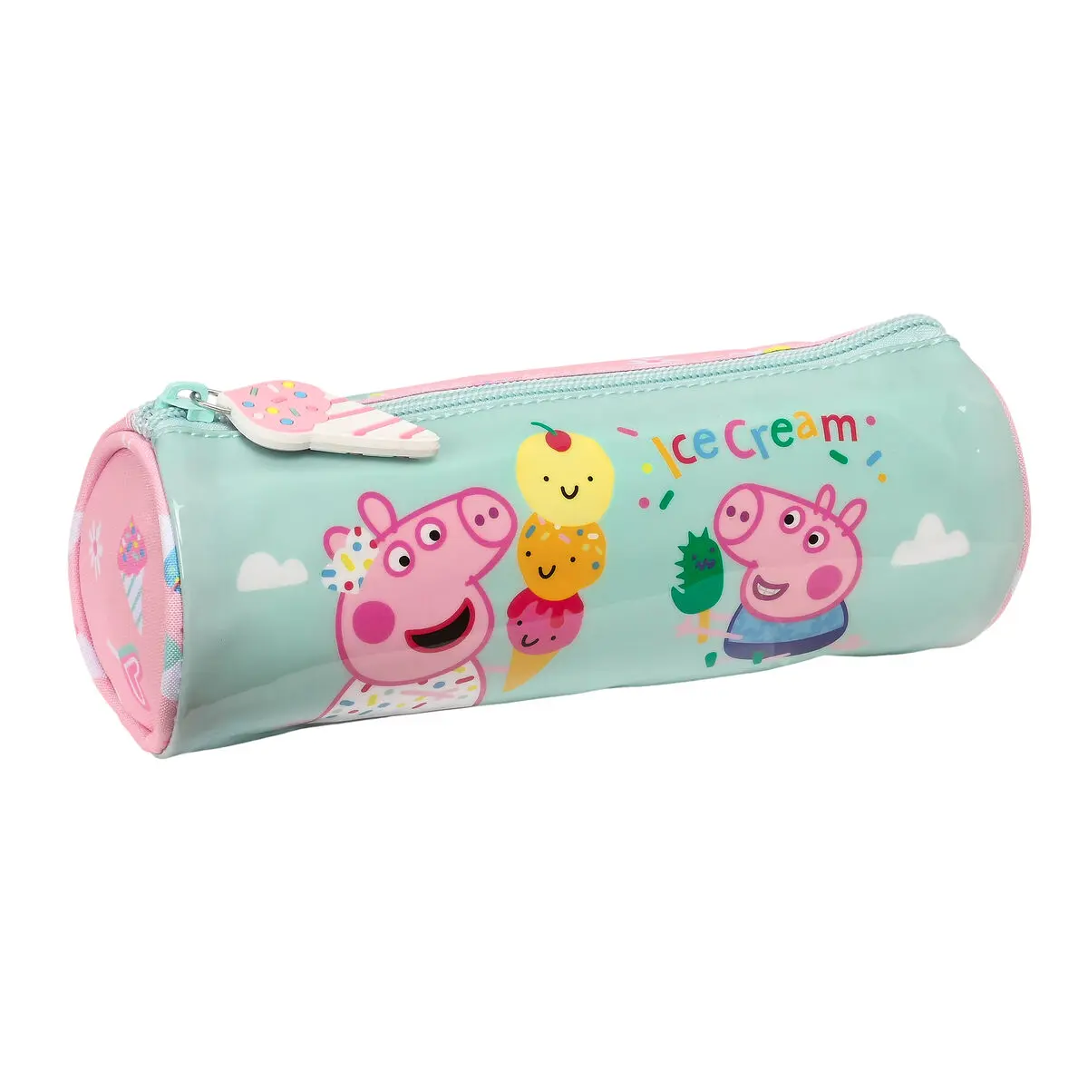 Astuccio Scuola Peppa Pig Ice cream Rosa Menta 20 x 7 x 7 cm