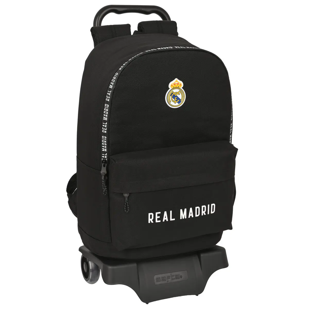 Trolley per la Scuola Real Madrid C.F. Corporativa Nero 31 x 47 x 15 cm