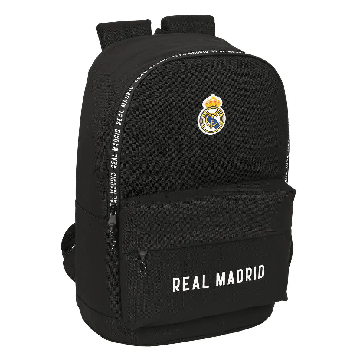 Zaino Scuola Real Madrid C.F. Corporativa Nero 31 x 47 x 15 cm