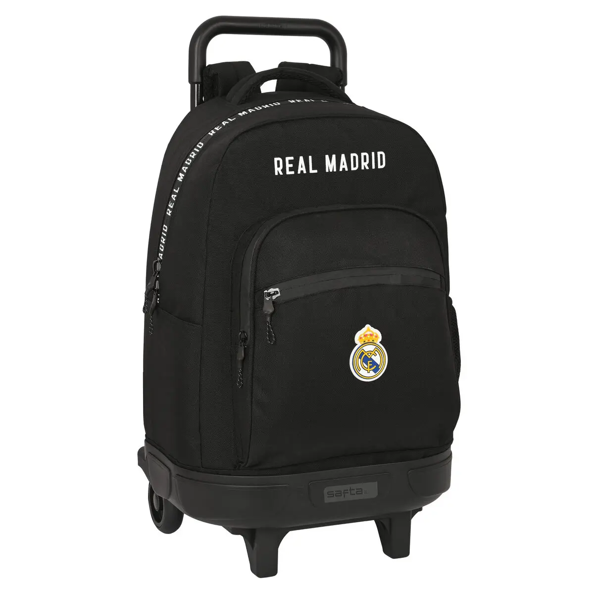 Trolley per la Scuola Real Madrid C.F. 33 x 45 x 22 cm Nero