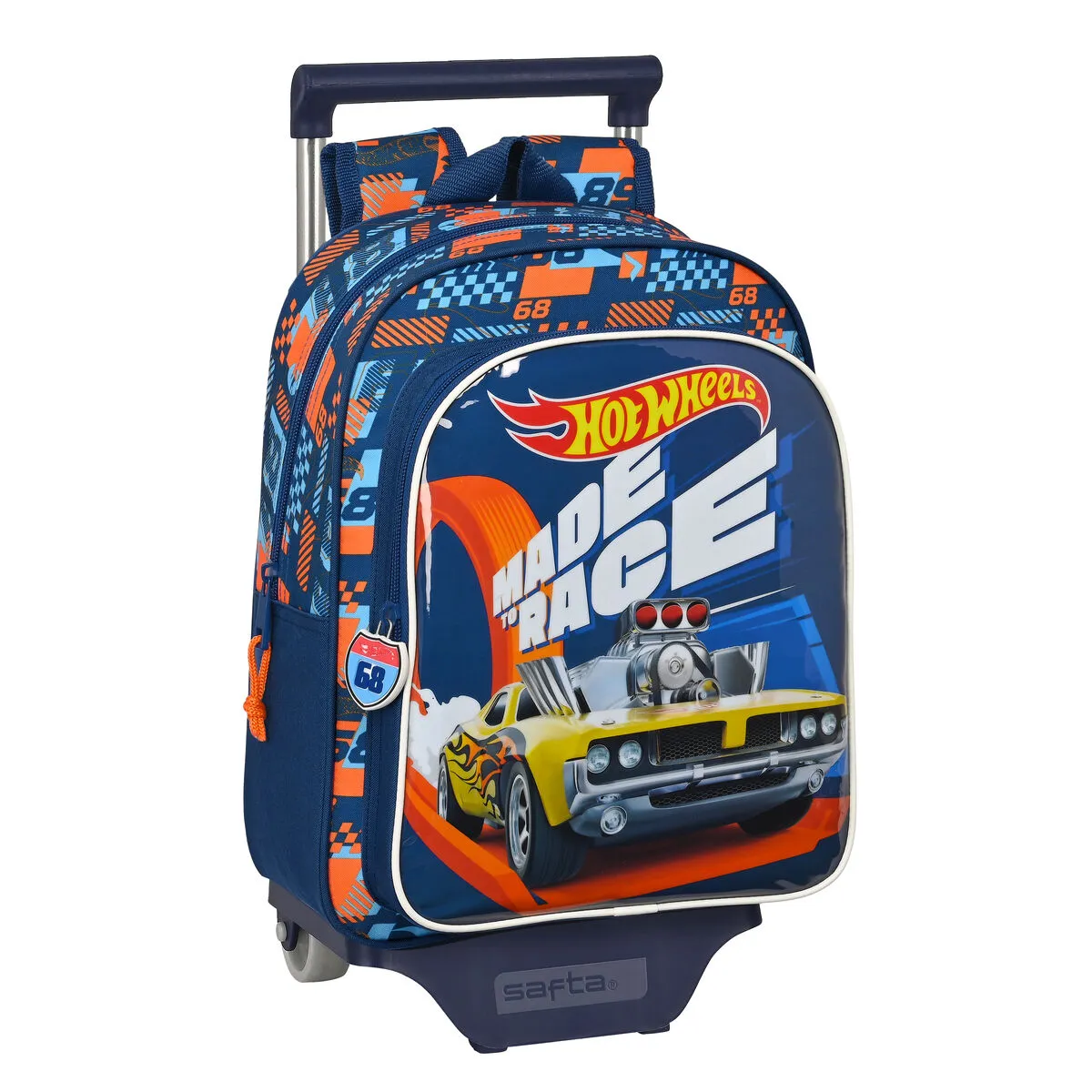 Trolley per la Scuola Hot Wheels Speed club Arancio (27 x 33 x 10 cm)