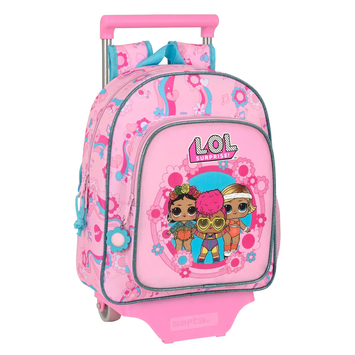 Trolley per la Scuola LOL Surprise! Glow girl Rosa 28 x 34 x 10 cm