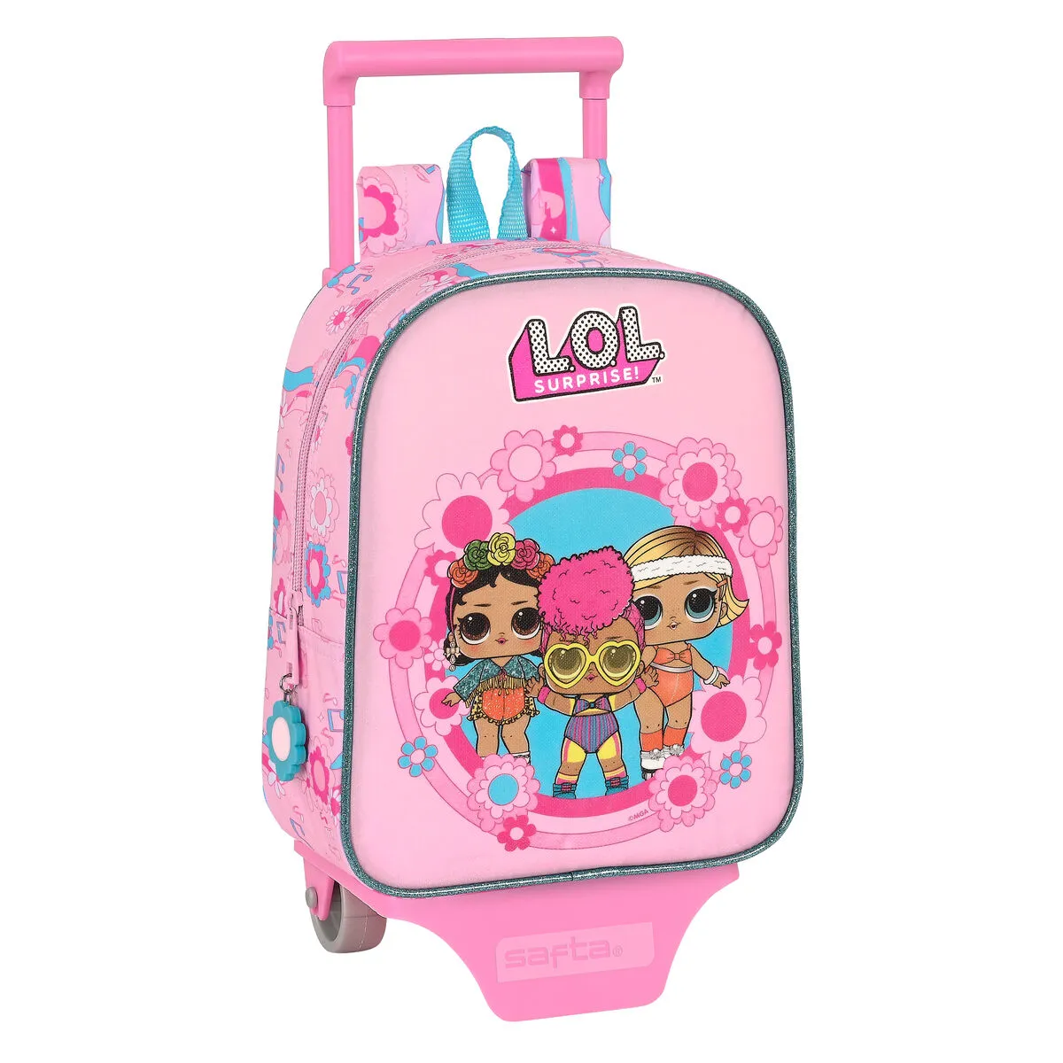 Trolley per la Scuola LOL Surprise! Glow girl Rosa (22 x 27 x 10 cm)