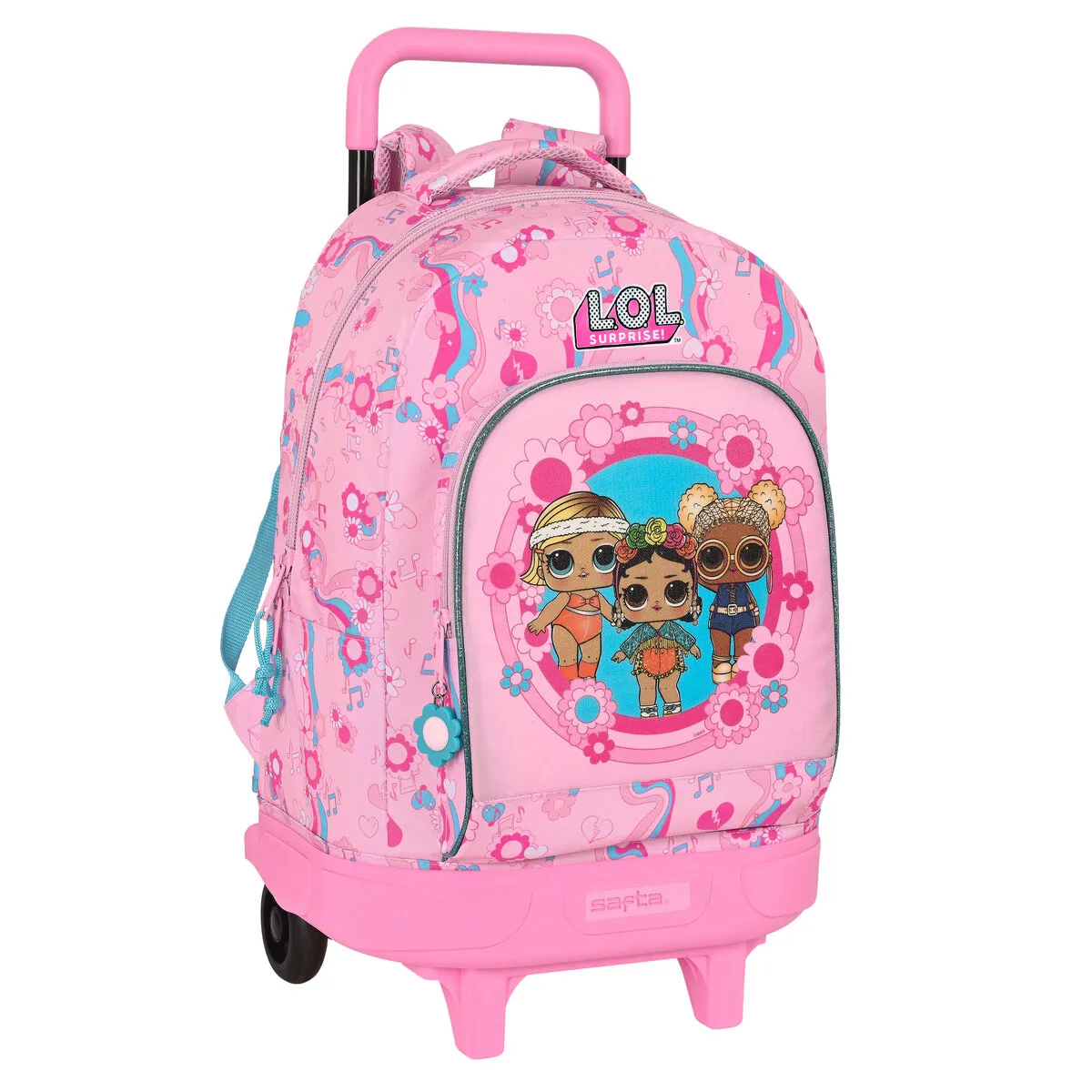 Trolley per la Scuola LOL Surprise! Glow girl Rosa (33 x 45 x 22 cm)