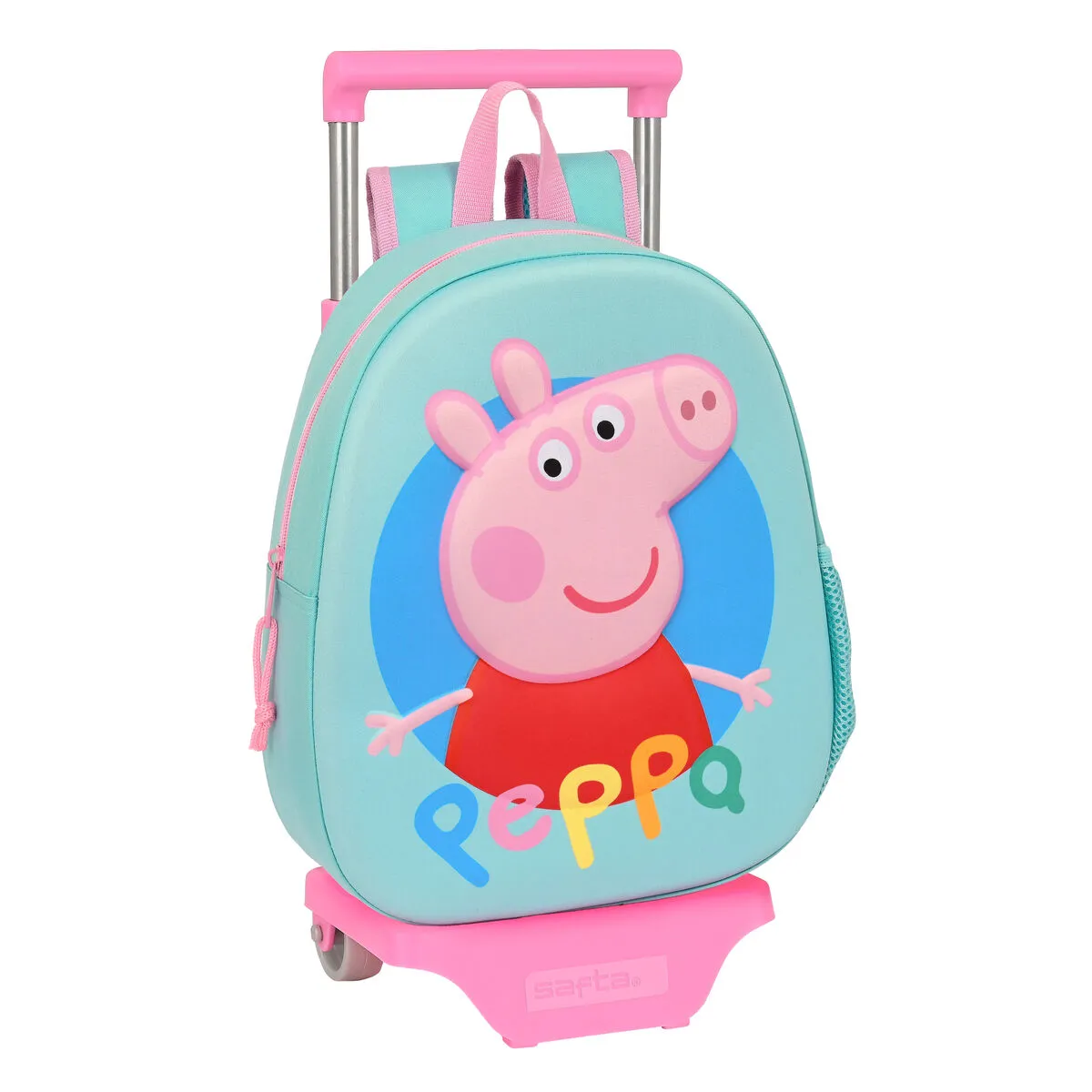 Trolley per la Scuola Peppa Pig Turchese (27 x 32 x 10 cm)