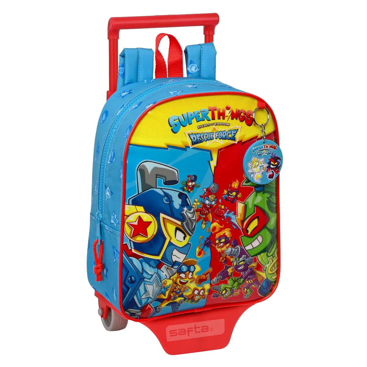 Trolley per la Scuola SuperThings Rescue force Azzurro 22 x 27 x 10 cm