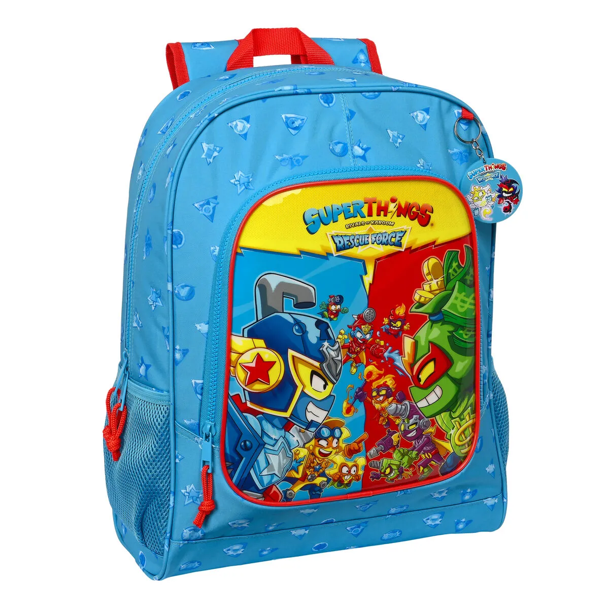 Zaino Scuola SuperThings Rescue force 32 x 42 x 14 cm Azzurro