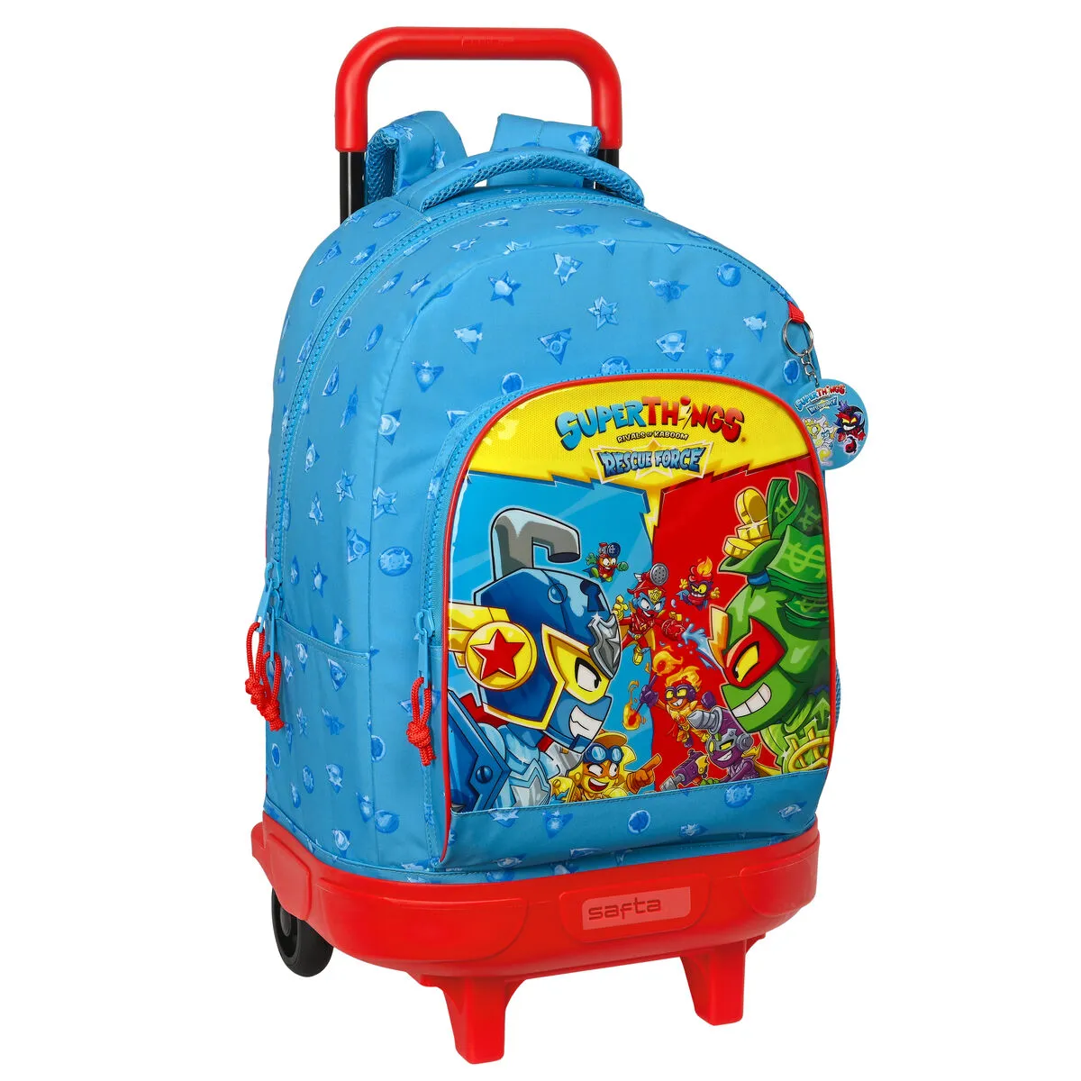 Trolley per la Scuola SuperThings Rescue force 33 x 45 x 22 cm Azzurro