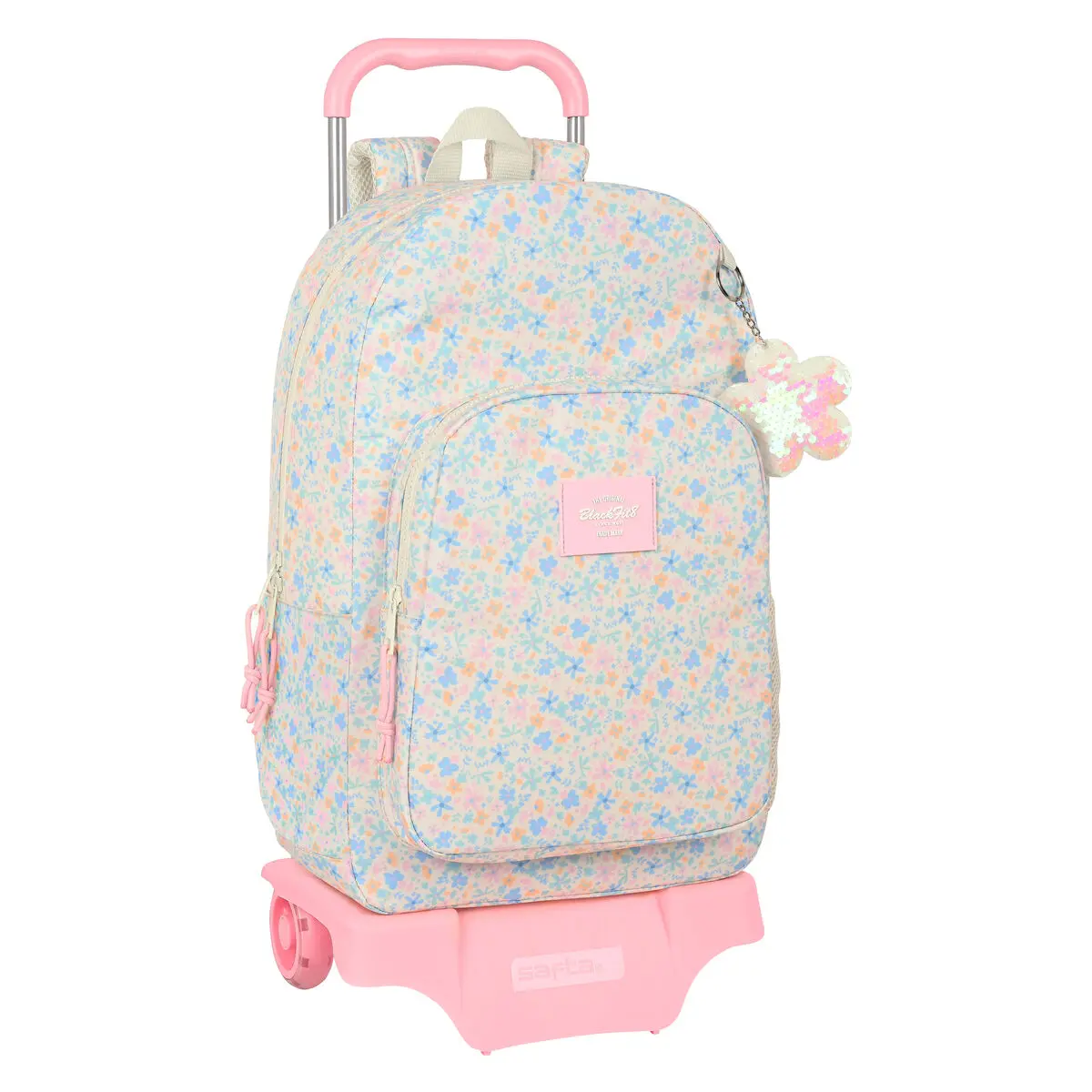 Trolley per la Scuola BlackFit8 Blossom Multicolore 30 x 46 x 14 cm