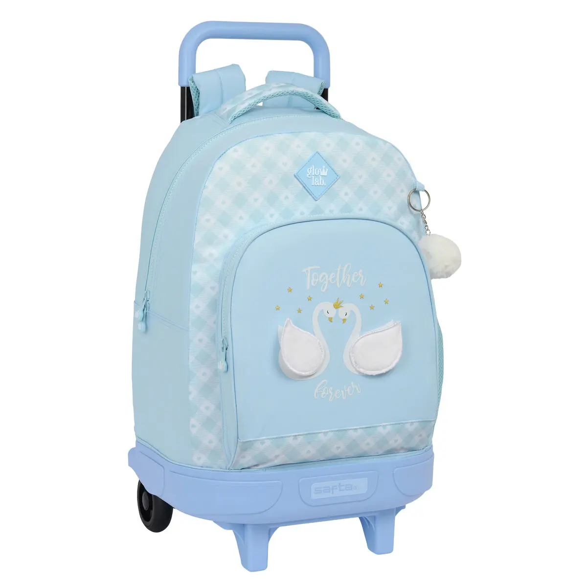 Trolley per la Scuola Glow Lab Cisnes Azzurro 33 X 45 X 22 cm