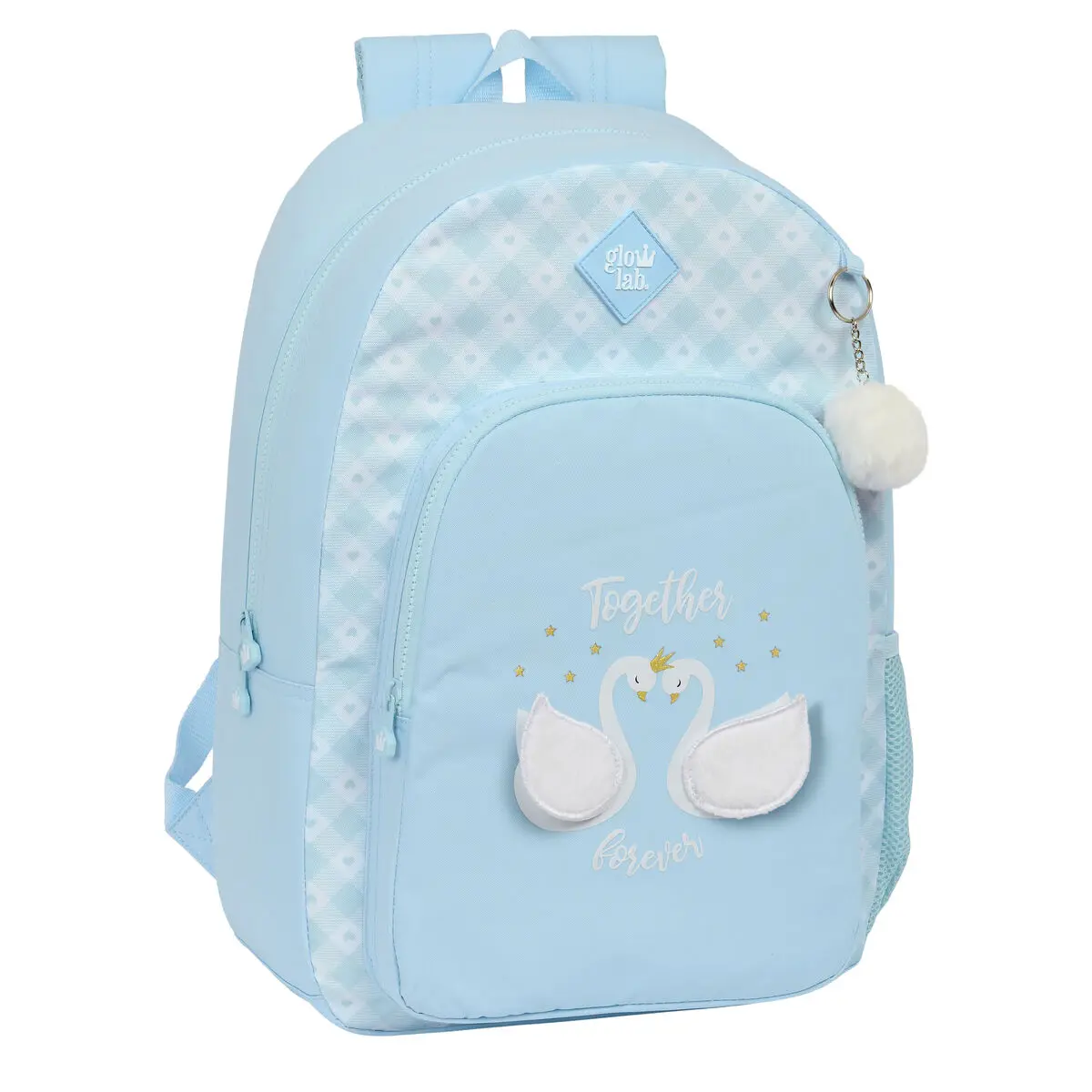 Zaino Scuola Glow Lab Cisnes Azzurro 30 x 46 x 14 cm