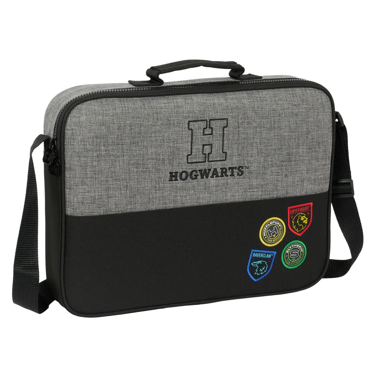 Borsa per la scuola Harry Potter House of champions Nero Grigio 38 x 28 x 6 cm