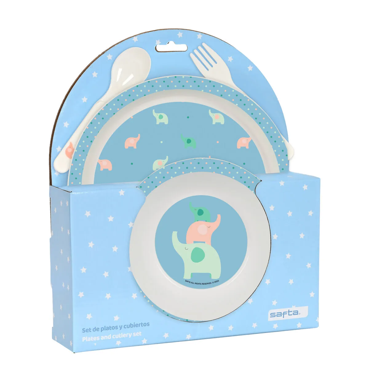 Set di Accessori per Bambini Safta Elefantes (4 Pezzi)