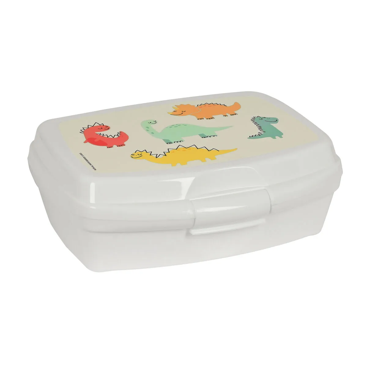 Contenitore per Sandwich Safta Dinos 17 x 6 x 14 cm Crema