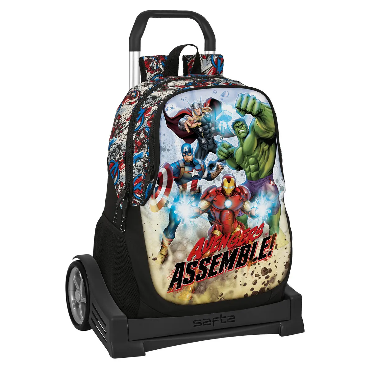 Trolley per la Scuola The Avengers Forever Multicolore 32 x 44 x 16 cm