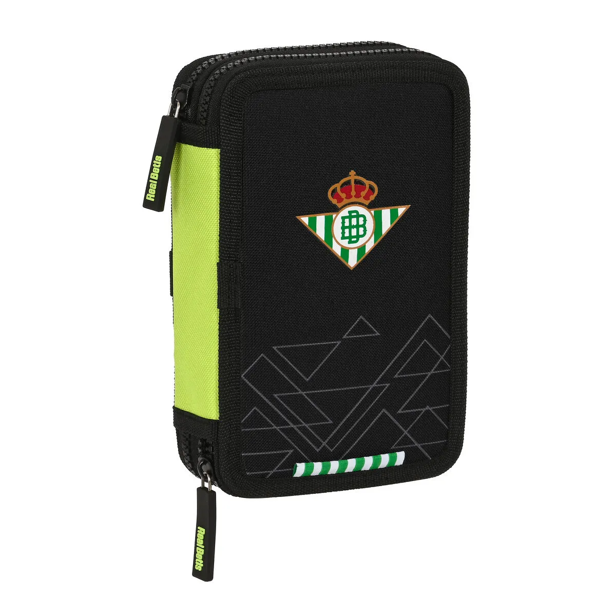 Astuccio Doppio Real Betis Balompié Nero Lime 12.5 x 19.5 x 4 cm (28 Pezzi)