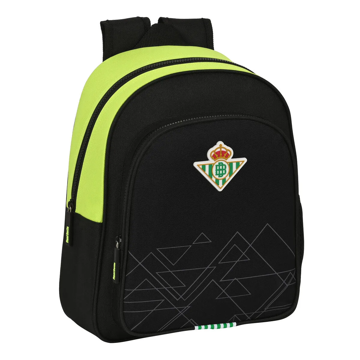 Zaino Scuola Real Betis Balompié Nero Lime 28 x 34 x 10 cm