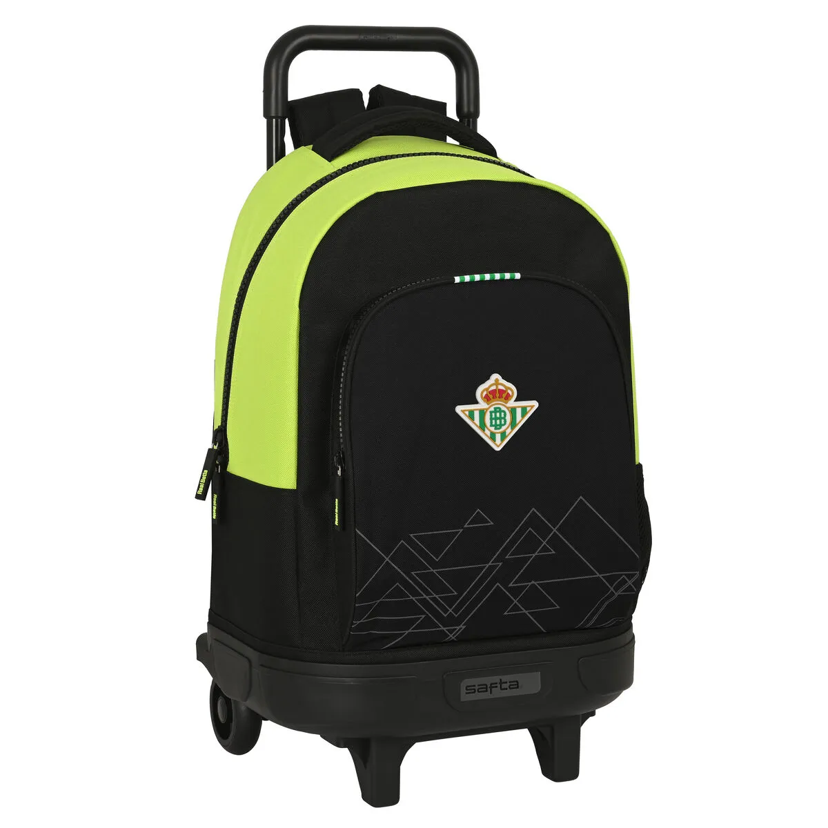 Trolley per la Scuola Real Betis Balompié 33 x 45 x 22 cm Nero Lime