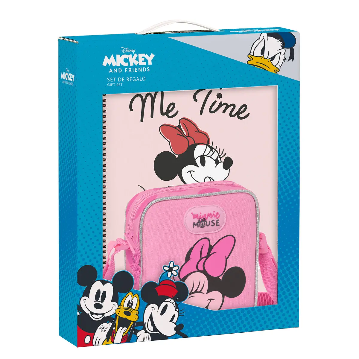 Set di Cancelleria Minnie Mouse Loving Rosa A4 2 Pezzi