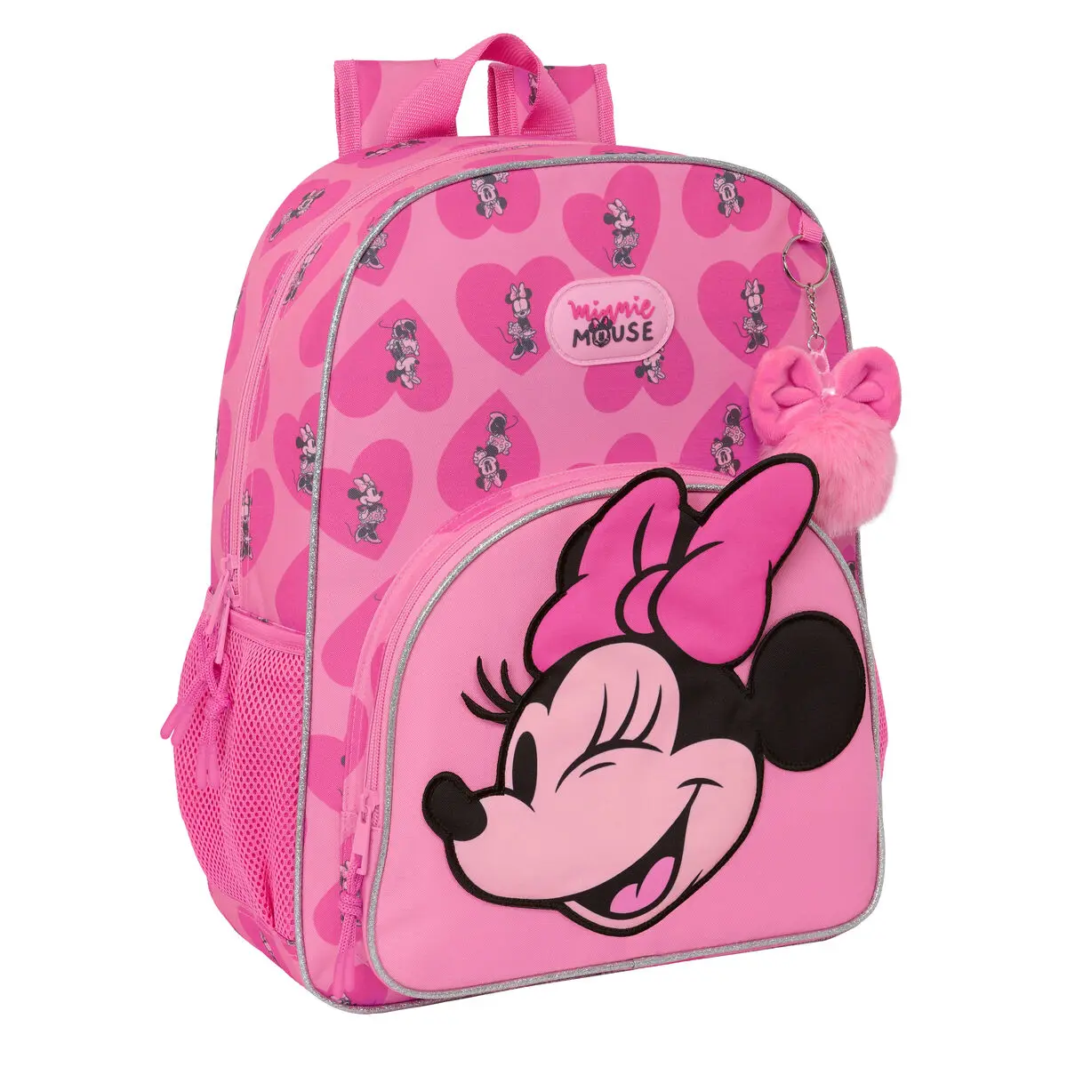 Zaino Scuola Minnie Mouse Loving Rosa 33 x 42 x 14 cm