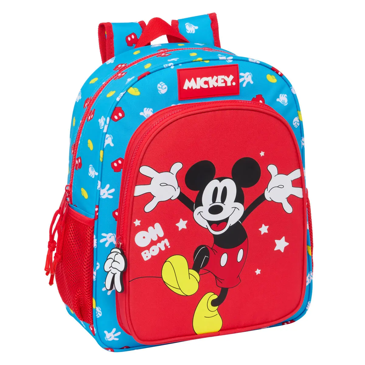 Zaino Scuola Mickey Mouse Clubhouse Fantastic Azzurro Rosso 32 X 38 X 12 cm