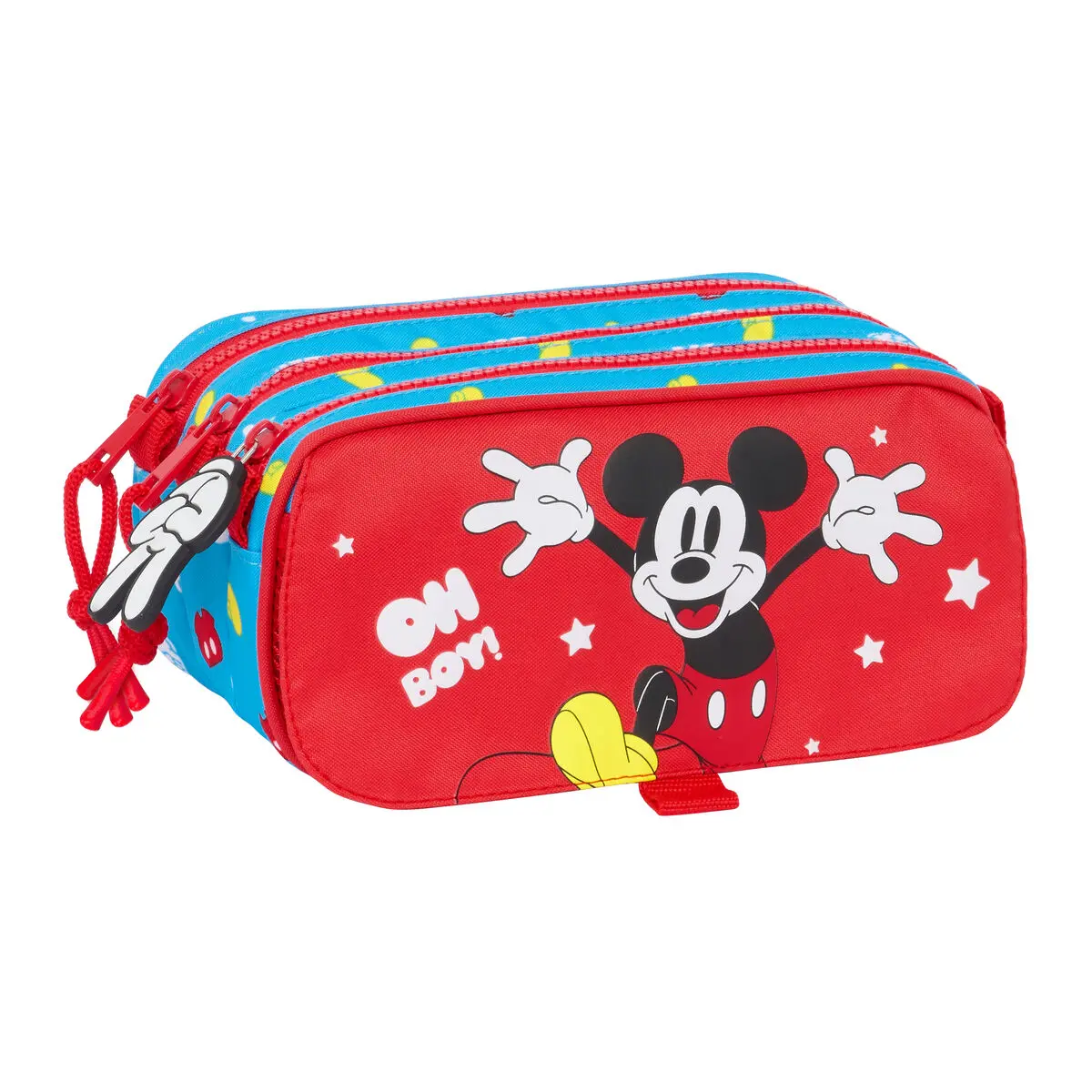 Portaoggetti Doppio Mickey Mouse Clubhouse Fantastic Azzurro Rosso 21,5 x 10 x 8 cm