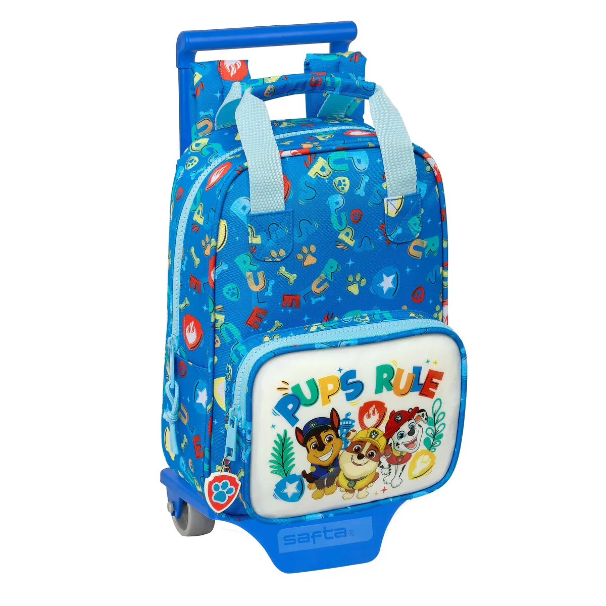 Trolley per la Scuola The Paw Patrol Pups rule Azzurro 20 x 28 x 8 cm