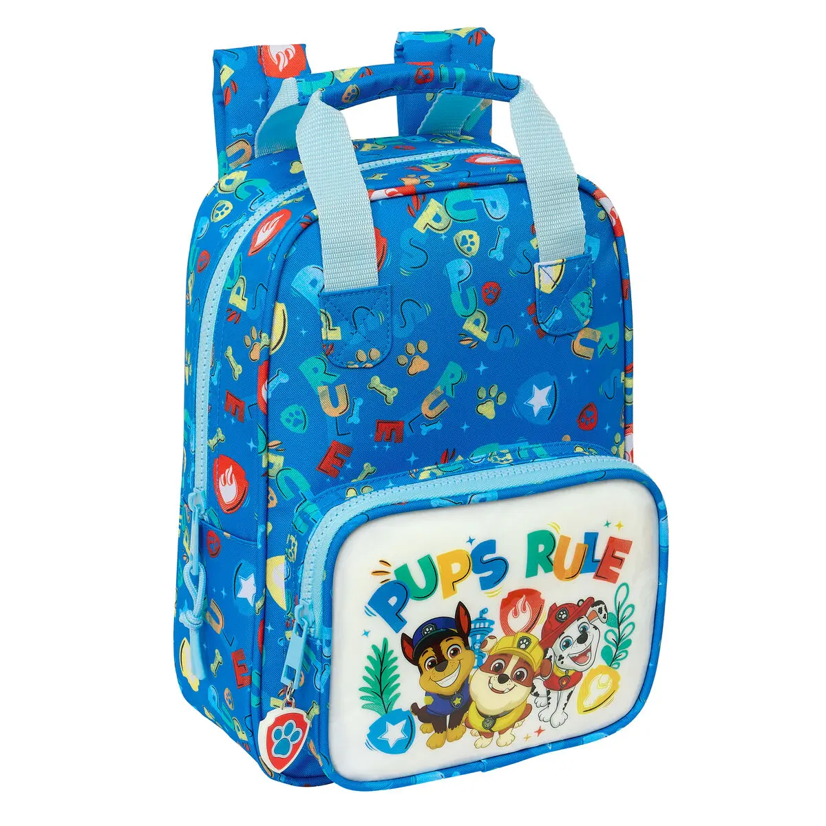 Zaino Scuola The Paw Patrol Pups rule Azzurro 20 x 28 x 8 cm