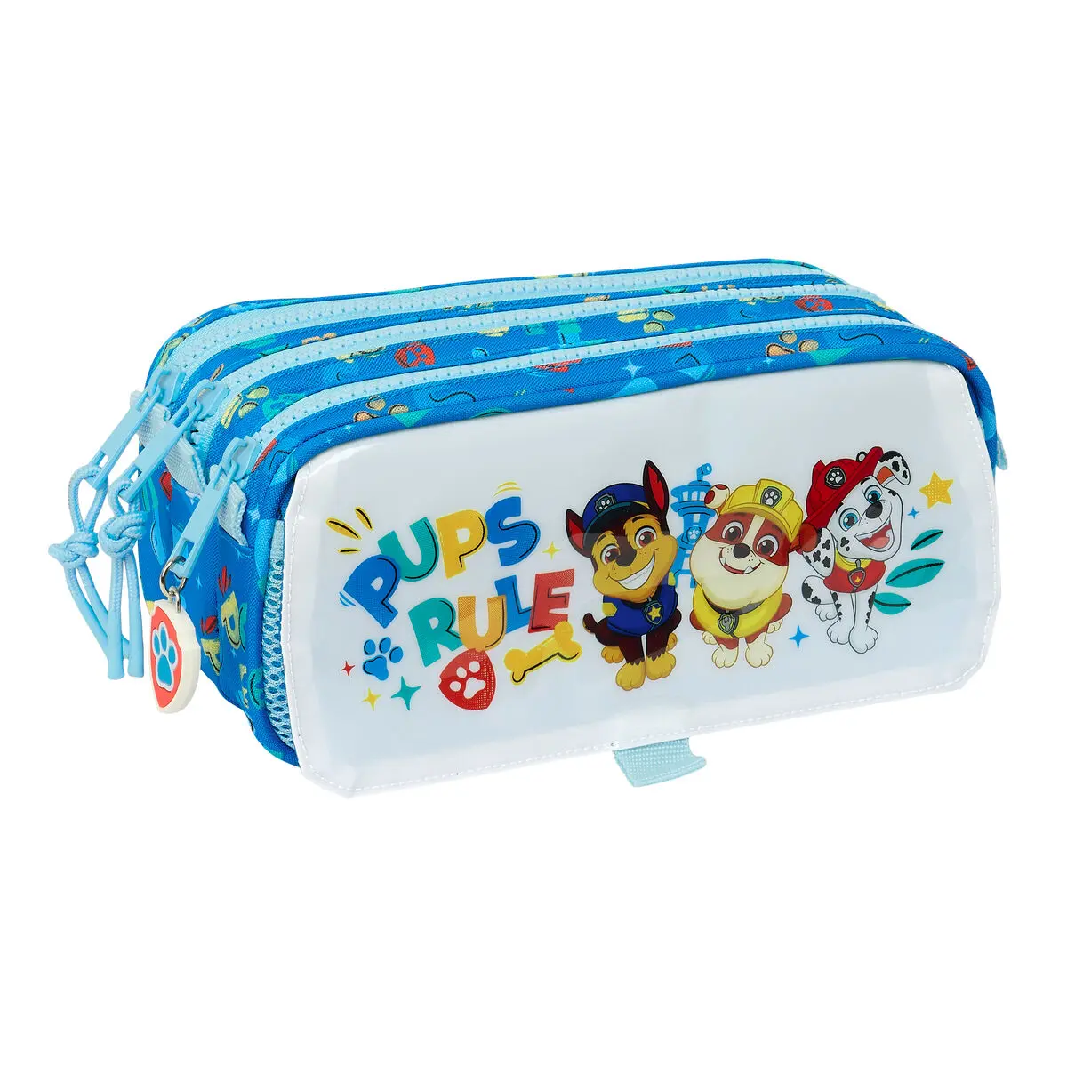 Portaoggetti Triplo The Paw Patrol Pups rule Azzurro 21,5 x 10 x 8 cm