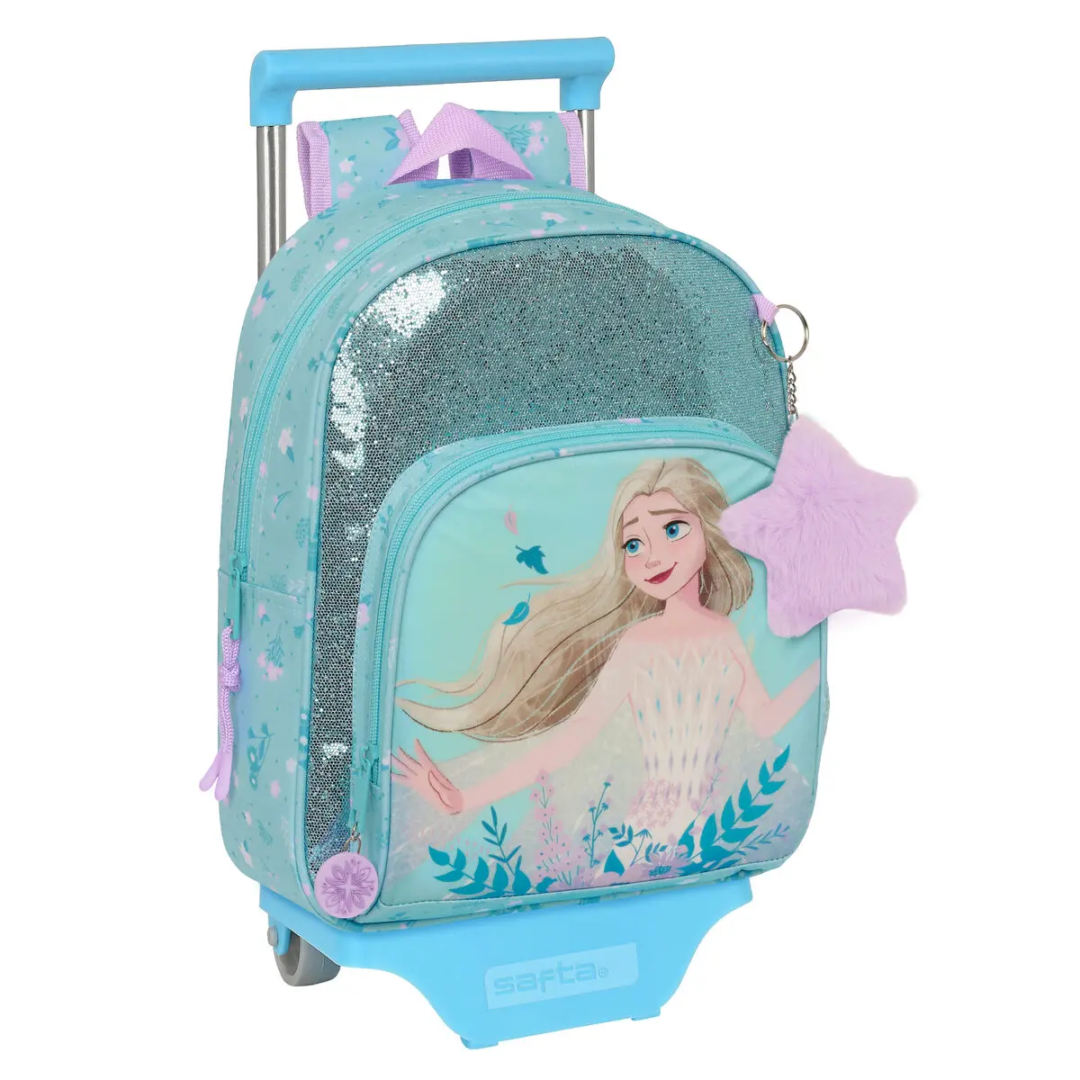 Trolley per la Scuola Frozen Hello spring Azzurro 28 x 34 x 10 cm