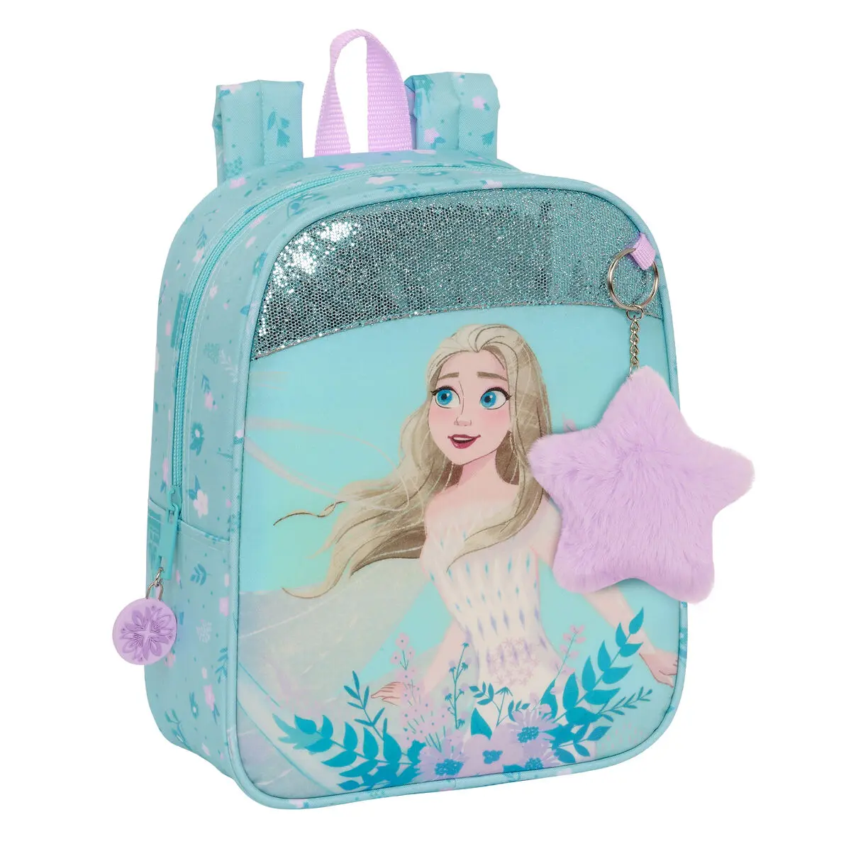 Zaino per Bambini Frozen Hello spring Azzurro Chiaro 22 x 27 x 10 cm