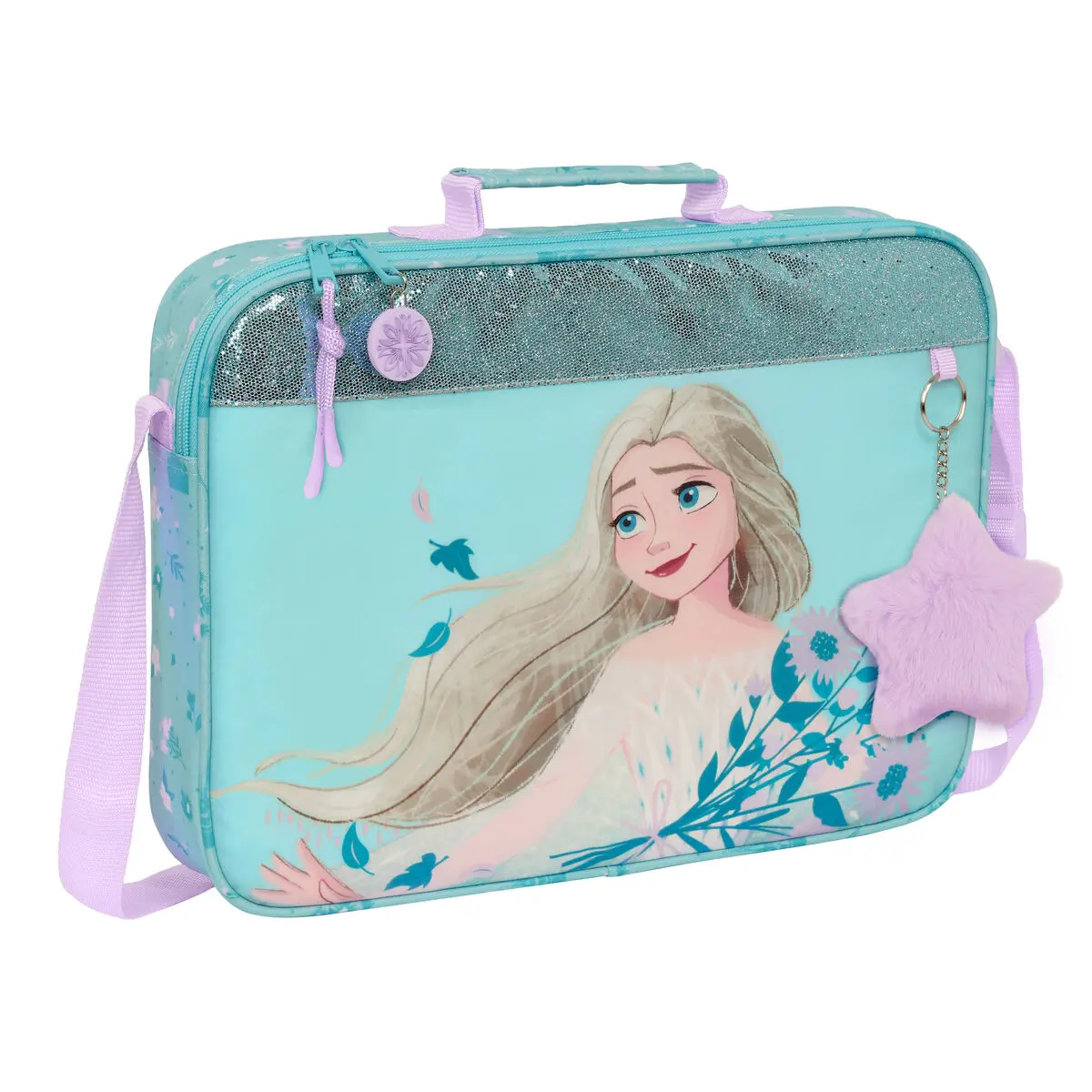 Borsa per la scuola Frozen Hello spring Azzurro Chiaro 38 x 28 x 6 cm