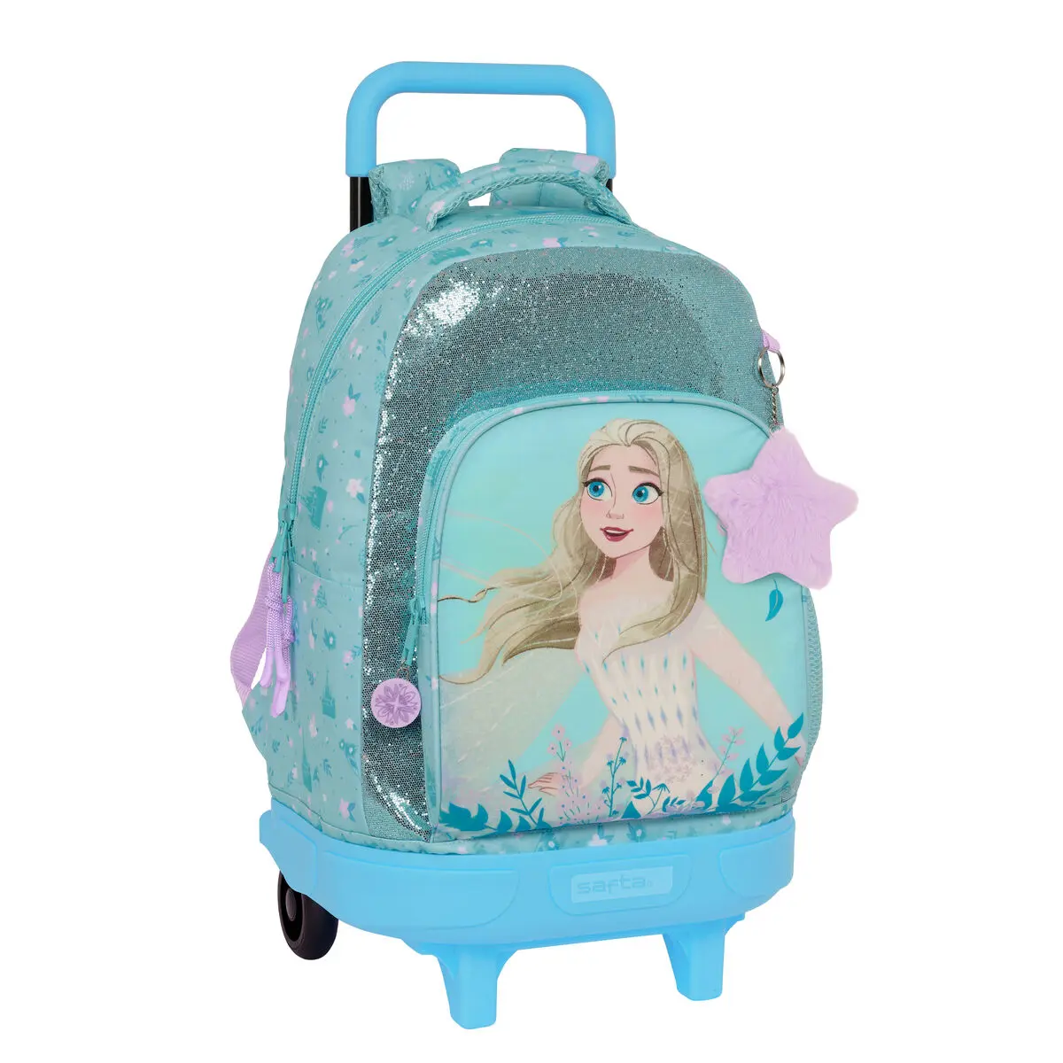 Trolley per la Scuola Frozen Hello spring Azzurro 33 X 45 X 22 cm