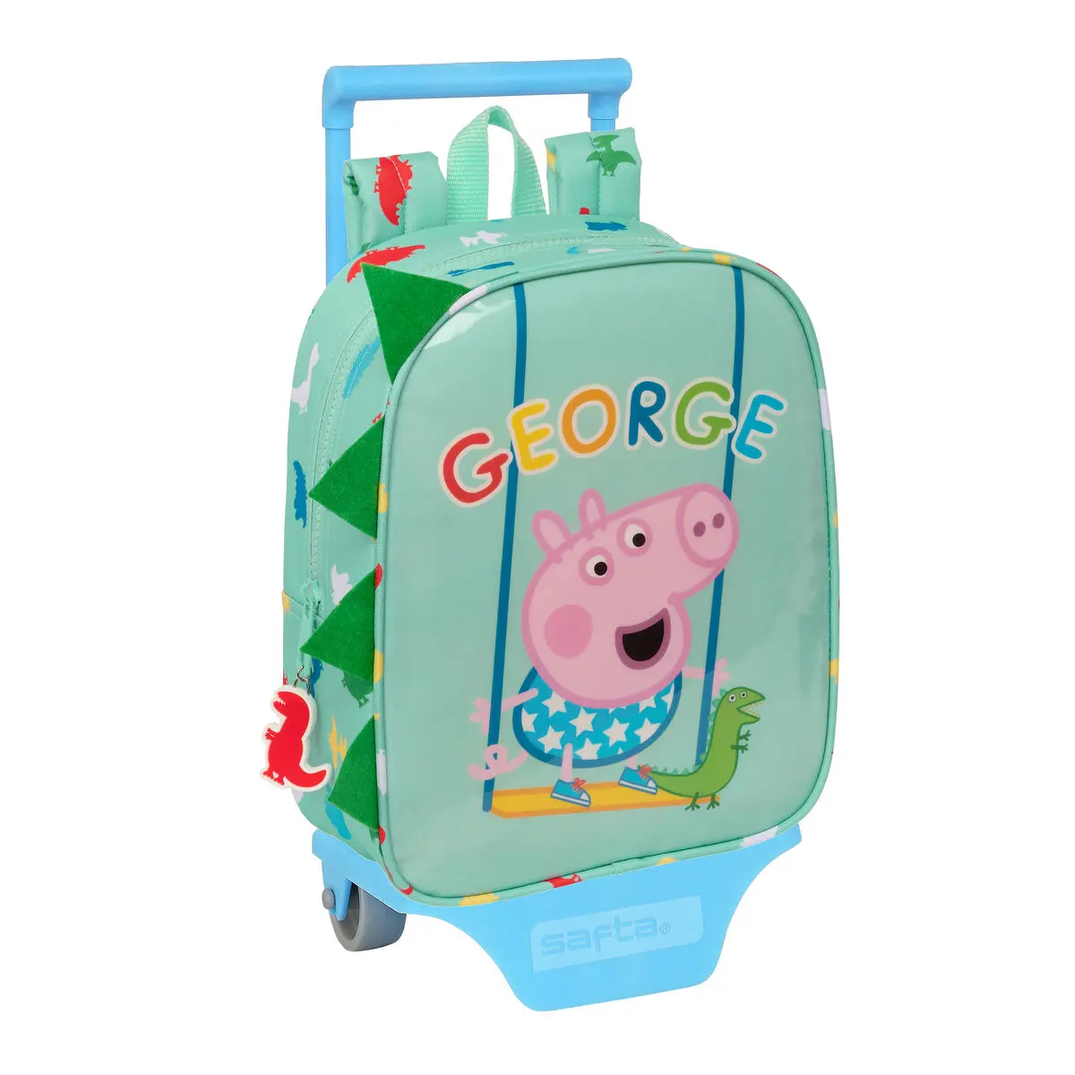 Trolley per la Scuola Peppa Pig Verde 22 x 27 x 10 cm