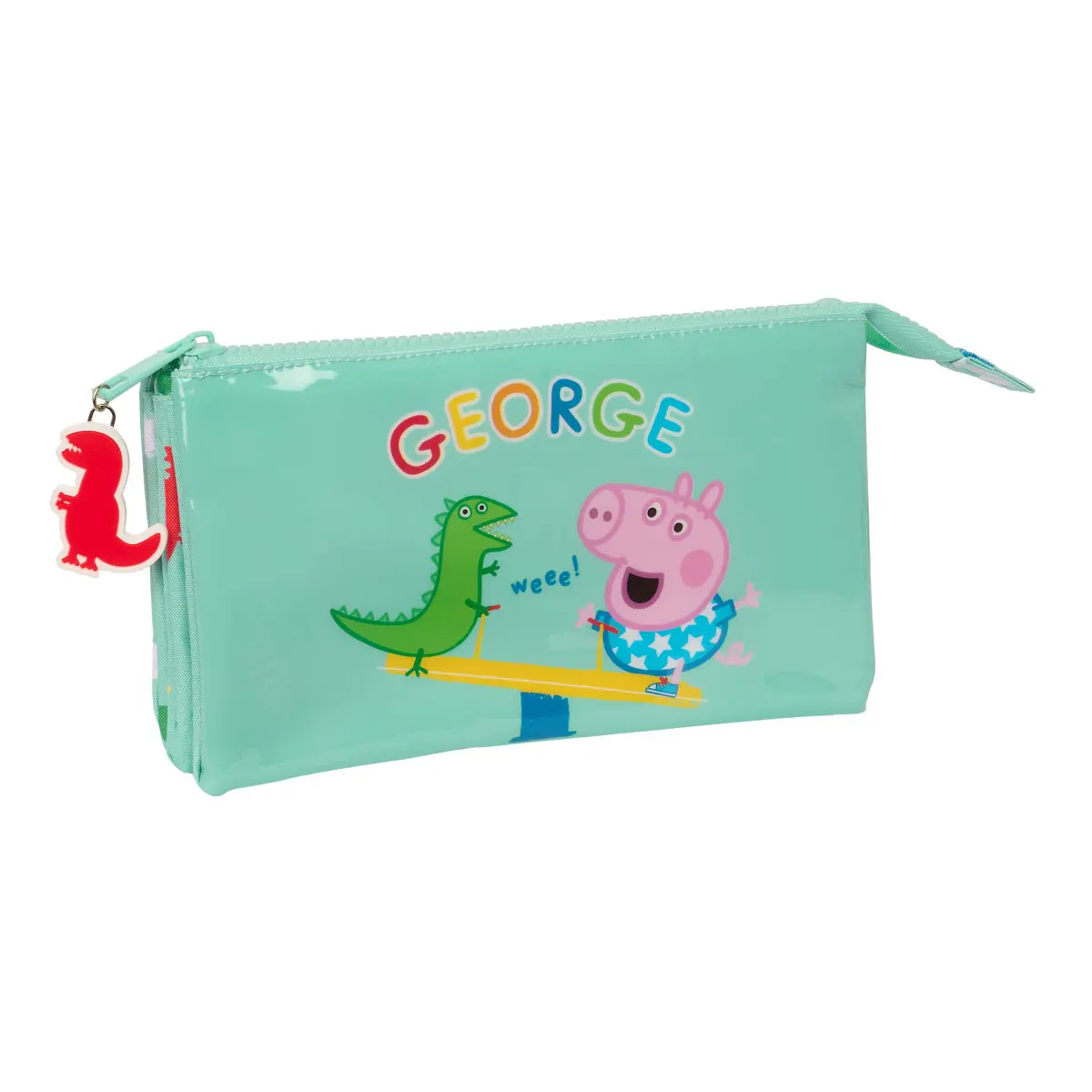 Portaoggetti Doppio Peppa Pig George Menta 22 x 12 x 3 cm