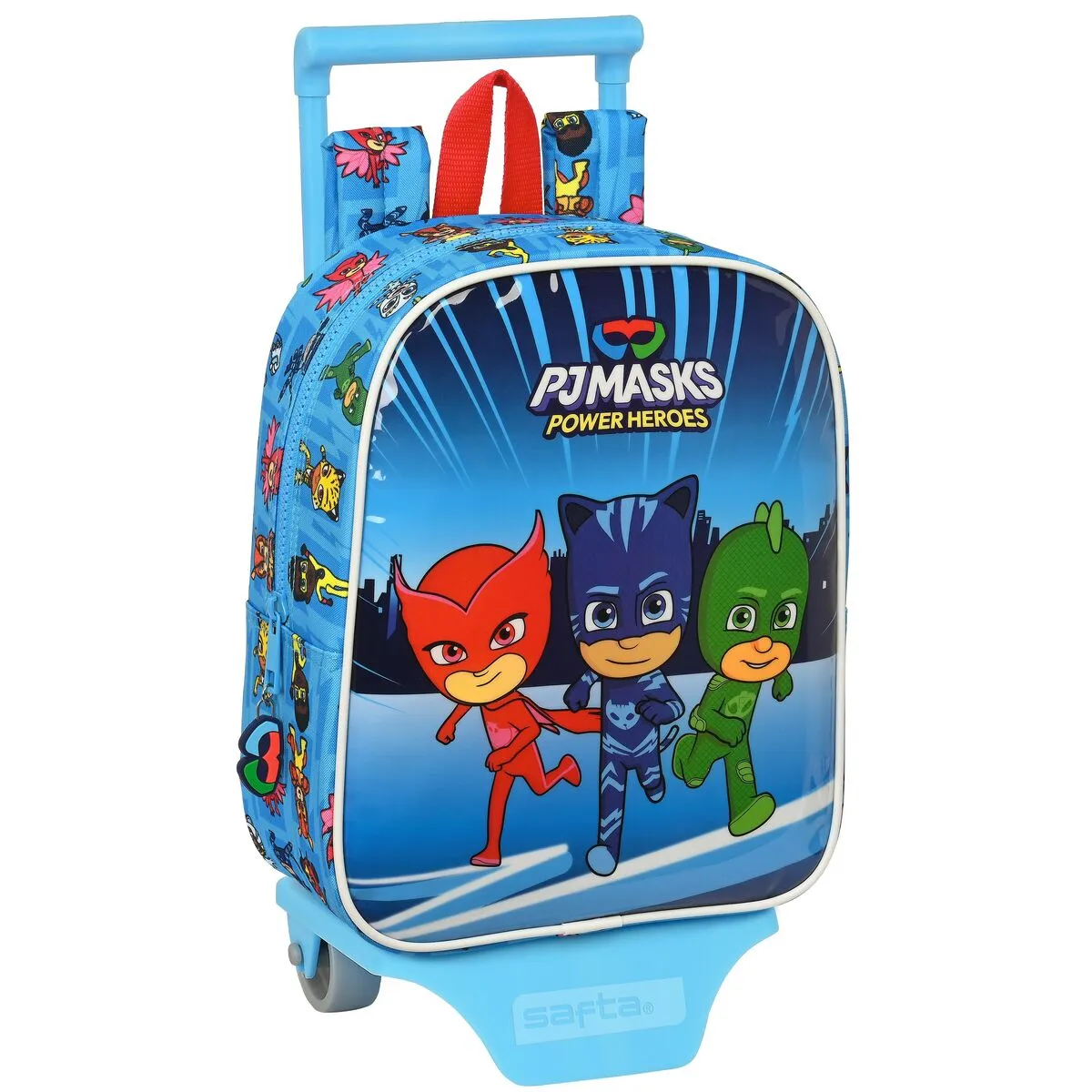 Trolley per la Scuola PJ Masks Azzurro 22 x 27 x 10 cm