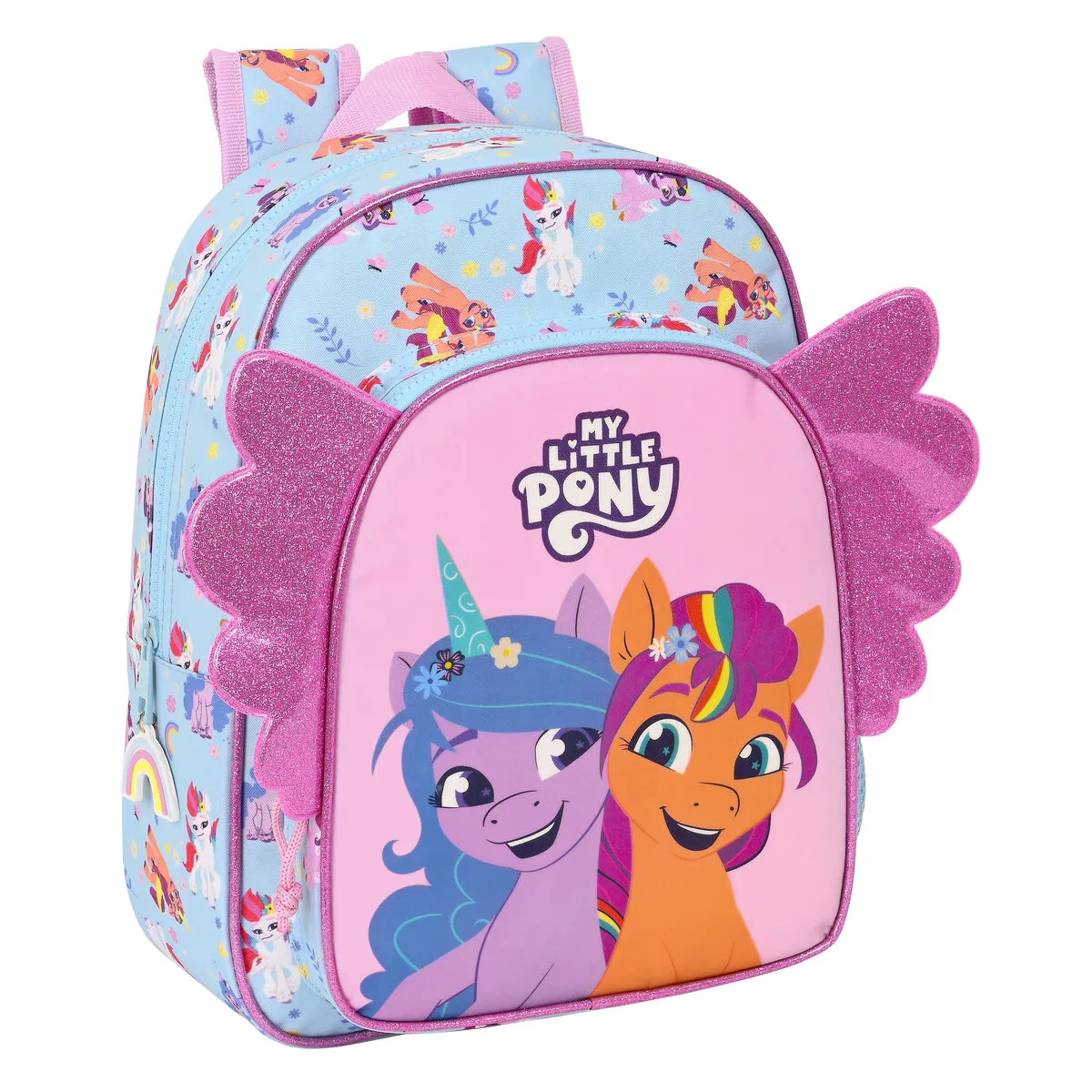 Zaino Scuola My Little Pony Wild & free 26 x 34 x 11 cm Azzurro Rosa