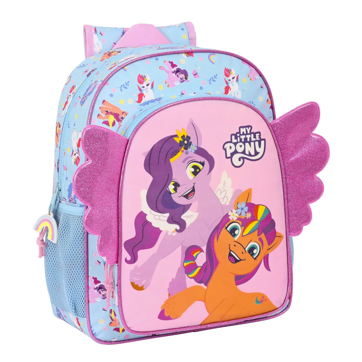 Zaino Scuola My Little Pony Wild & free 32 x 38 x 12 cm Azzurro Rosa