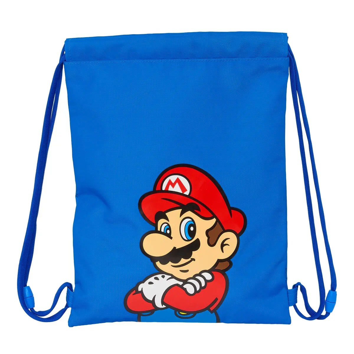 Zainetto con Cordini Super Mario Play Azzurro Rosso 26 x 34 x 1 cm