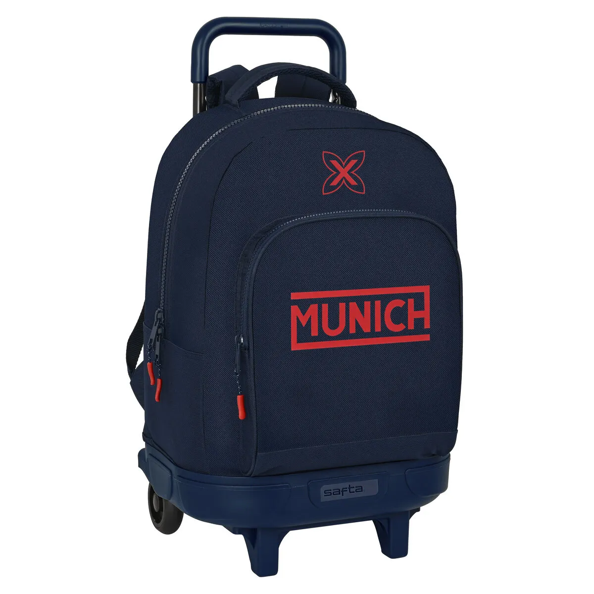 Trolley per la Scuola Munich Flash 33 x 45 x 22 cm Blu Marino