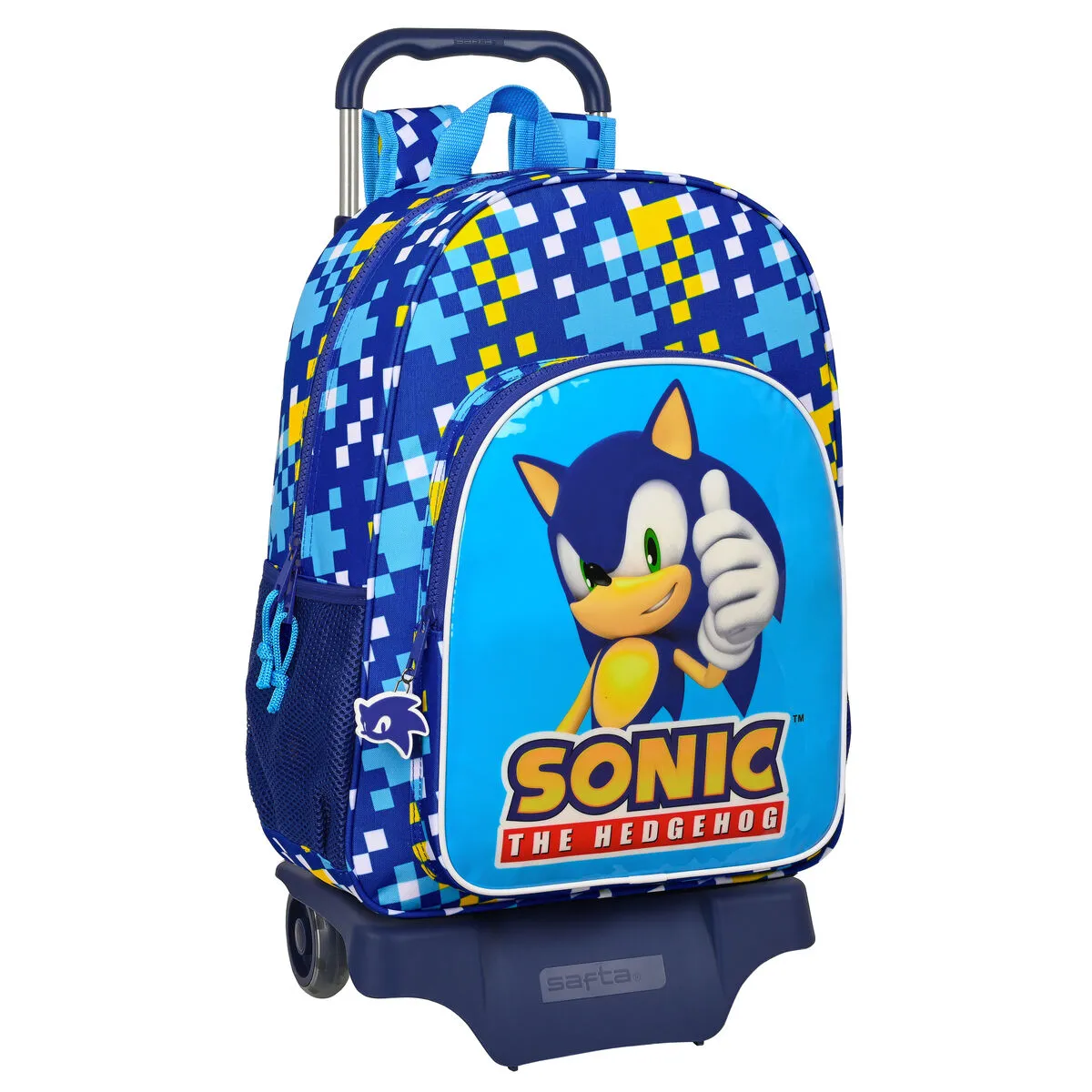 Trolley per la Scuola Sonic Speed Azzurro 33 x 42 x 14 cm