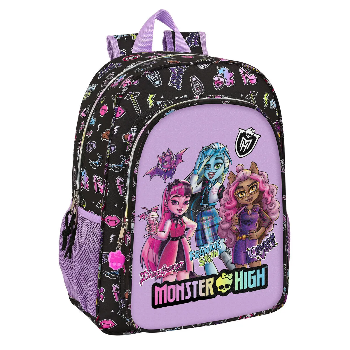 Zaino Scuola Monster High Creep Nero 33 x 42 x 14 cm