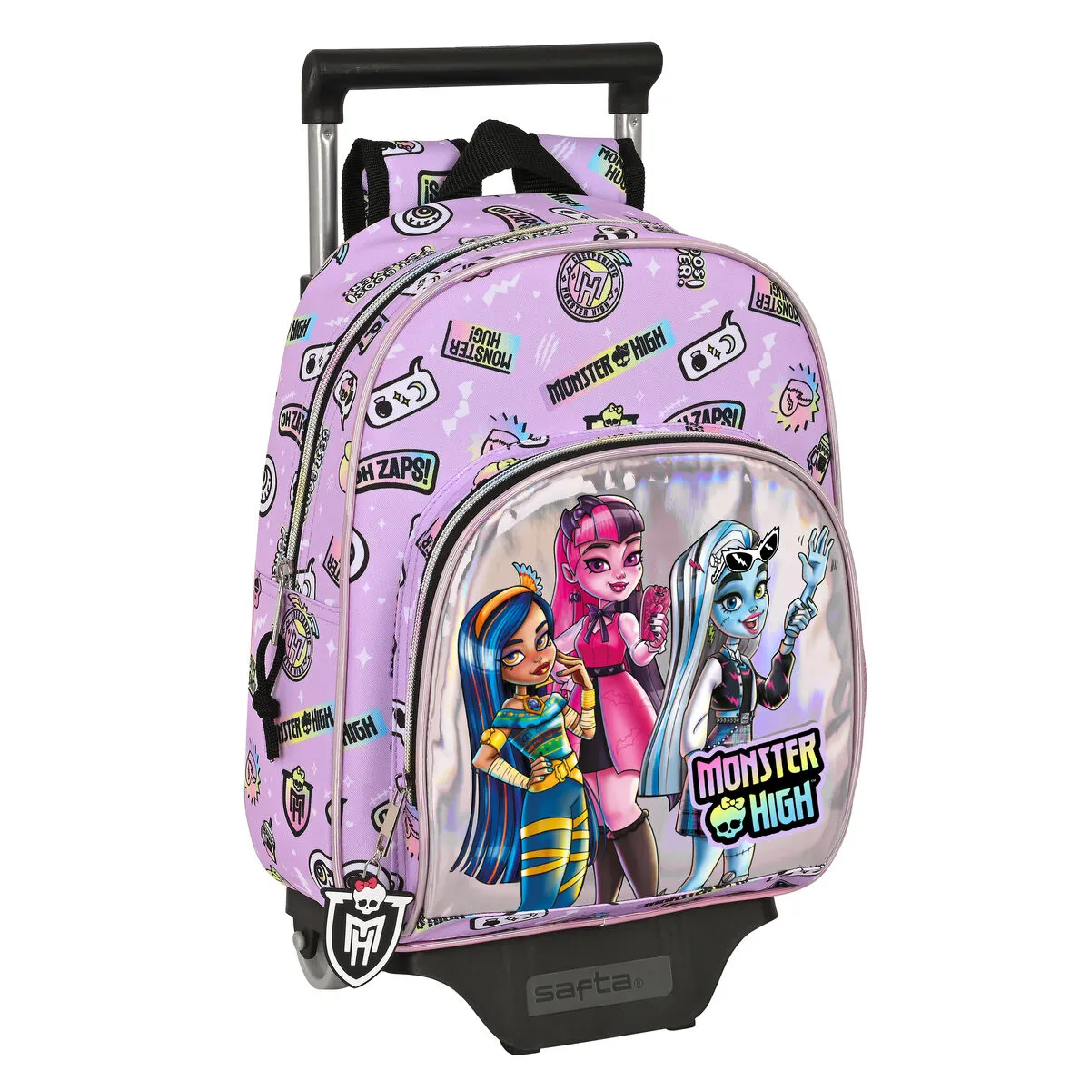 Trolley per la Scuola Monster High Best boos Lilla 28 x 34 x 10 cm