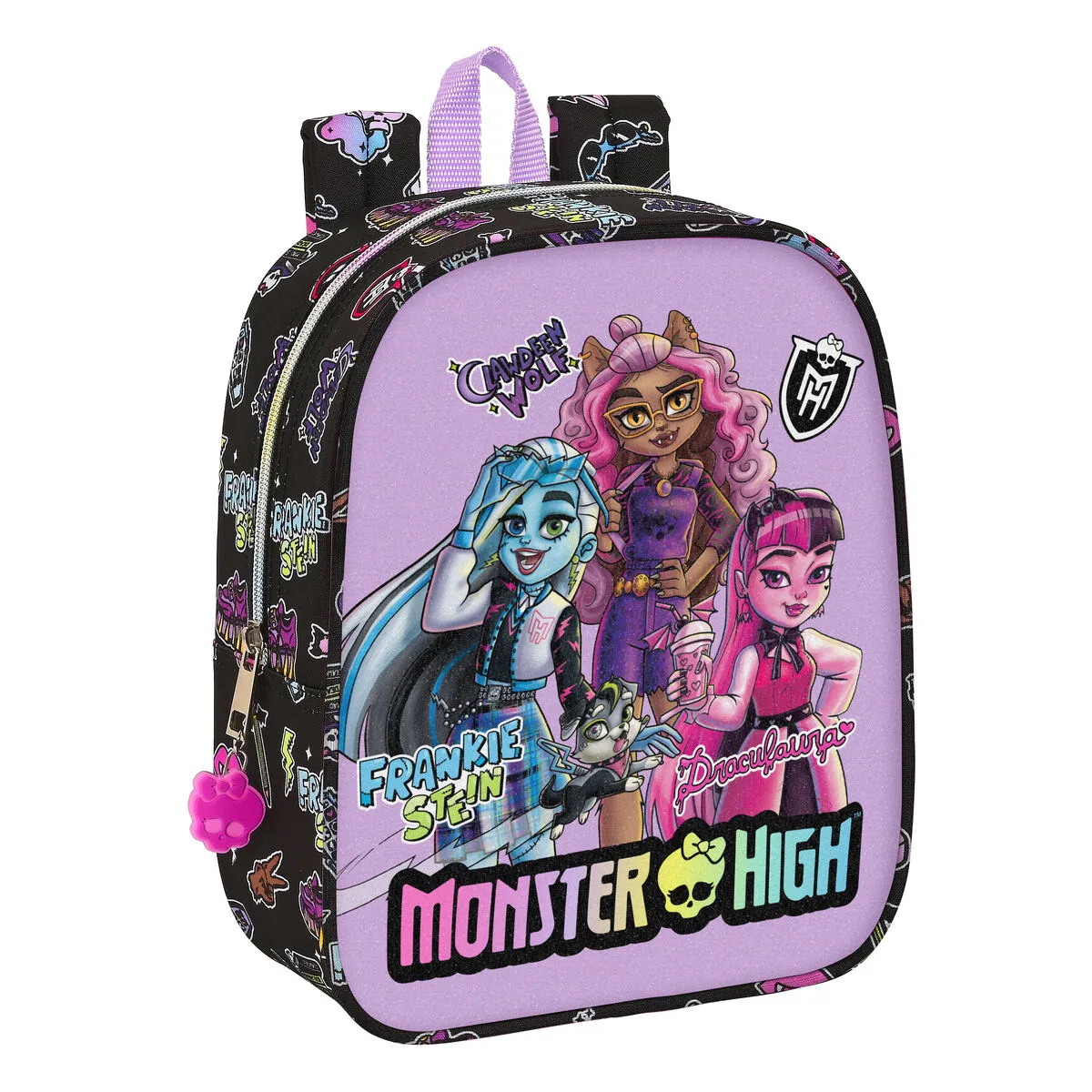 Zaino Scuola Monster High Creep Nero 22 x 27 x 10 cm