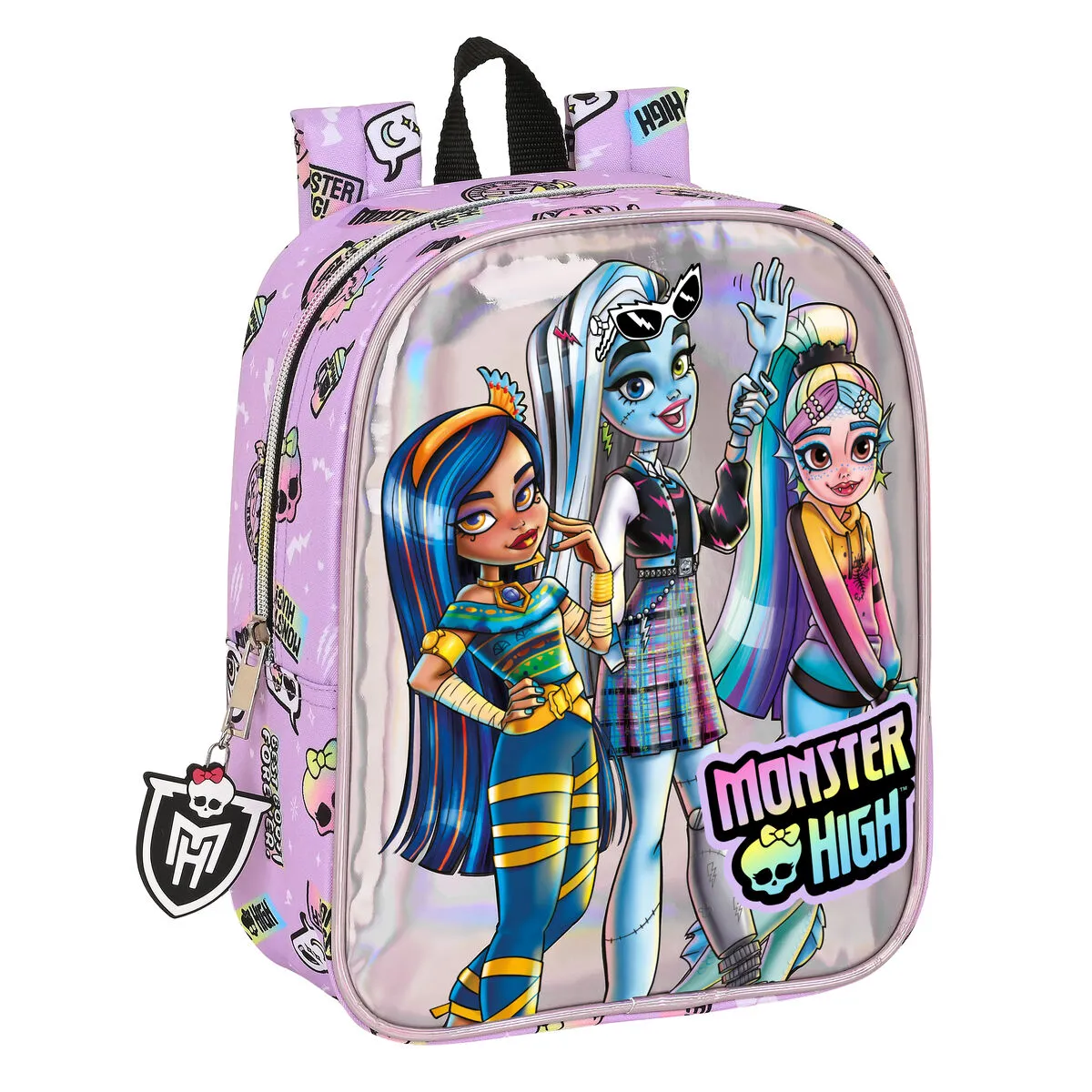 Zaino Scuola Monster High Best boos Lilla 22 x 27 x 10 cm