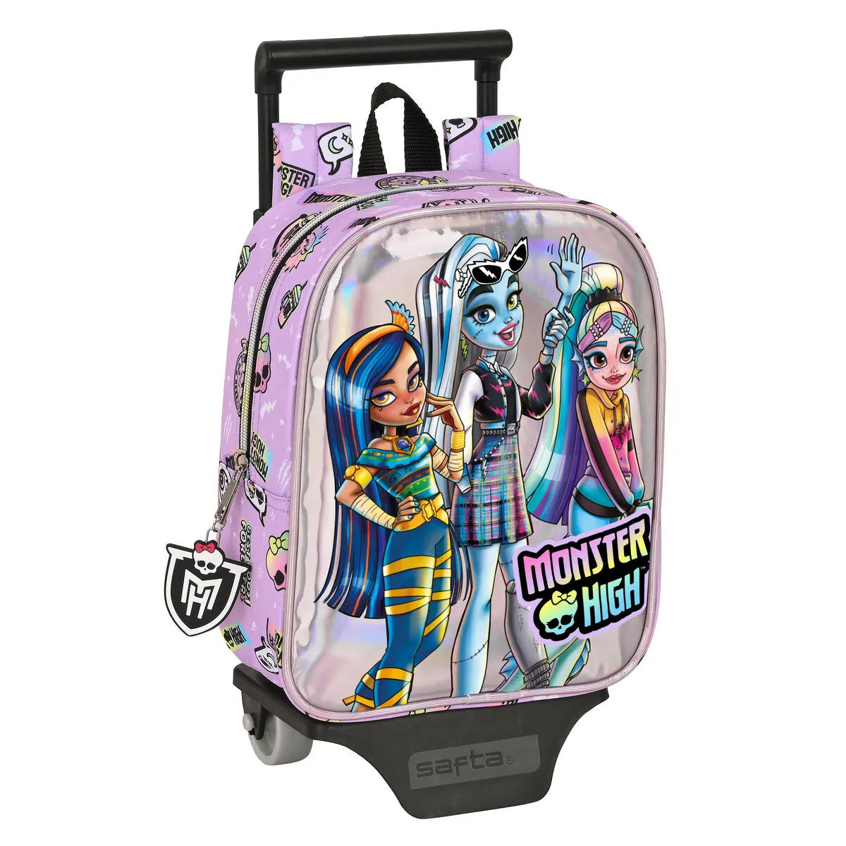 Trolley per la Scuola Monster High Best boos Lilla 22 x 27 x 10 cm