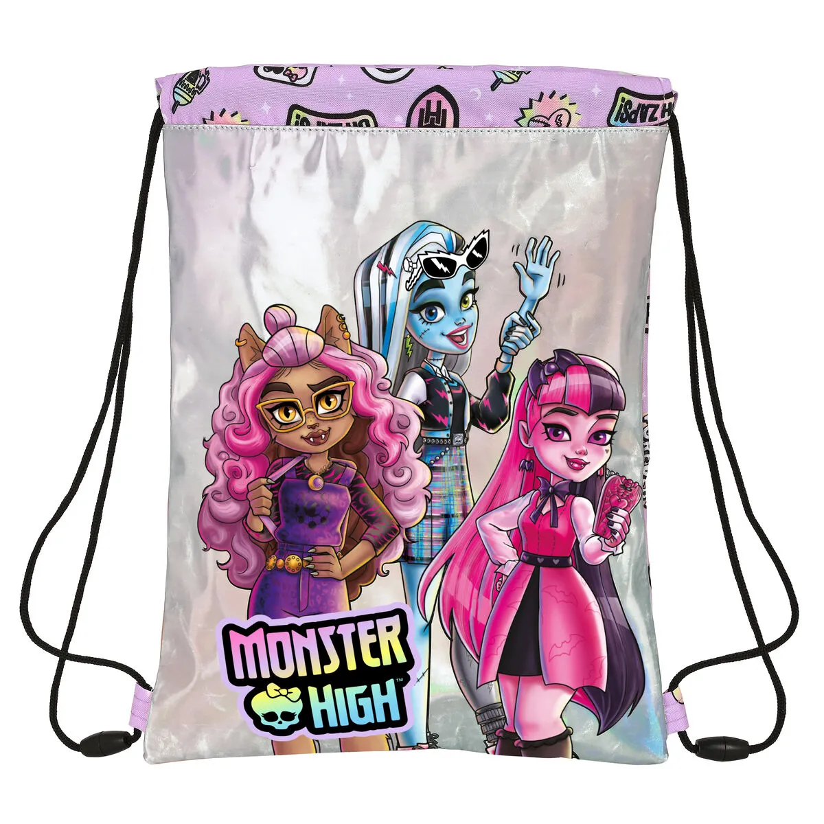 Zainetto con Cordini Monster High Best boos Lilla