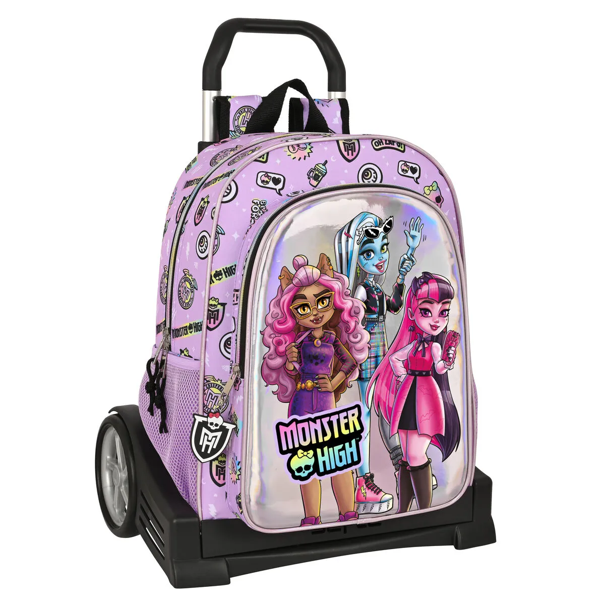 Trolley per la Scuola Monster High Best boos Lilla 33 x 42 x 14 cm